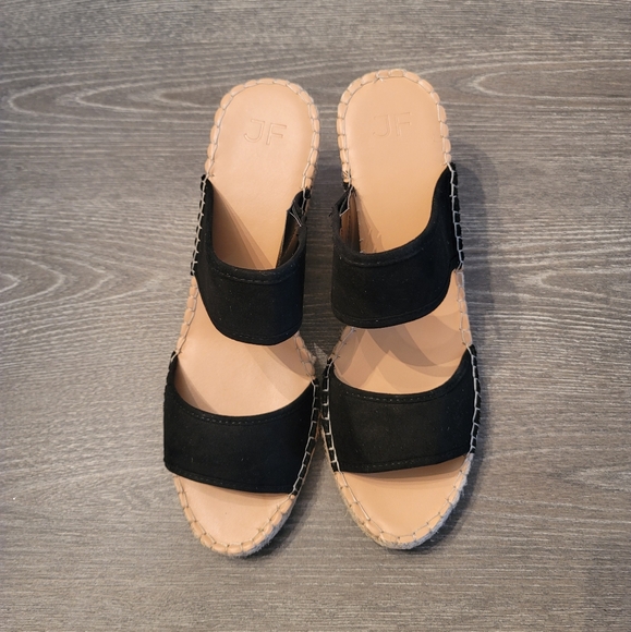 NWOT Just Fab Cute for You Slip-on Wedge Size 10 - Picture 3 of 5